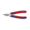 Elektronikai fogó 54HRC max.d1,6/1mm nyitórugós piros-kék normál 125mm Super Knips KNIPEX - 7803125