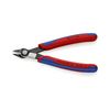 Elektronikai fogó 62HRC max.d1,6/1,2mm nyitórugós piros-kék normál 125mm Super Knips KNIPEX - 7871125