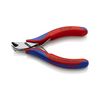 Ferdecsípő fogó elektronikai 58HRC max.d1/0,7mm fazetta nélkül normál 120mm KNIPEX - 6212120