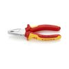 Kombináltfogó 60HRC max.d10/3,1/2mm-vágás krómozott piros-sárga 160mm 1000V szigetelt VDE KNIPEX - 0306160