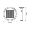 Okos LED állólámpa kültéri falonkívüli 6W 220-240V DC 400lm Endura Style Solar Sensor LEDVANCE - 4058075392700