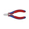 Oldalcsípő fogó 57HRC max.d1,3/1mm nyitórugós piros-kék normál 115mm KNIPEX - 7722115