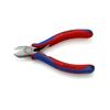 Oldalcsípő fogó 63HRC max.d2,5mm/Cu nyitórugós piros-kék normál 125mm KNIPEX - 7622125