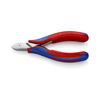 Oldalcsípő fogó elektronikai 62HRC max.d1,6/1,2/0,6mm piros-kék normál 115mm KNIPEX - 7702115