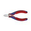 Oldalcsípő fogó elektronikai 62HRC max.d1,6/1,2/0,6mm piros-kék normál 115mm KNIPEX - 7702115