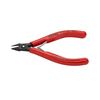 Oldalcsípő fogó elektronikai 64HRC max.d1,32/0,9/0,4mm piros normál 125mm KNIPEX - 7522125