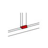 Parapetcsatorna T-idom …x50/65-höz 105mm x 50mm 105mm-sz/leágazó műanyag fényesfehér DLP LEGRAND - 010736