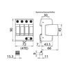 Túlfeszültség-korlátozó DEHNguard C T2 TN-S 230V/AC 40kA 4M DG M TNS 275 FM DEHN+SÖHNE - 952405